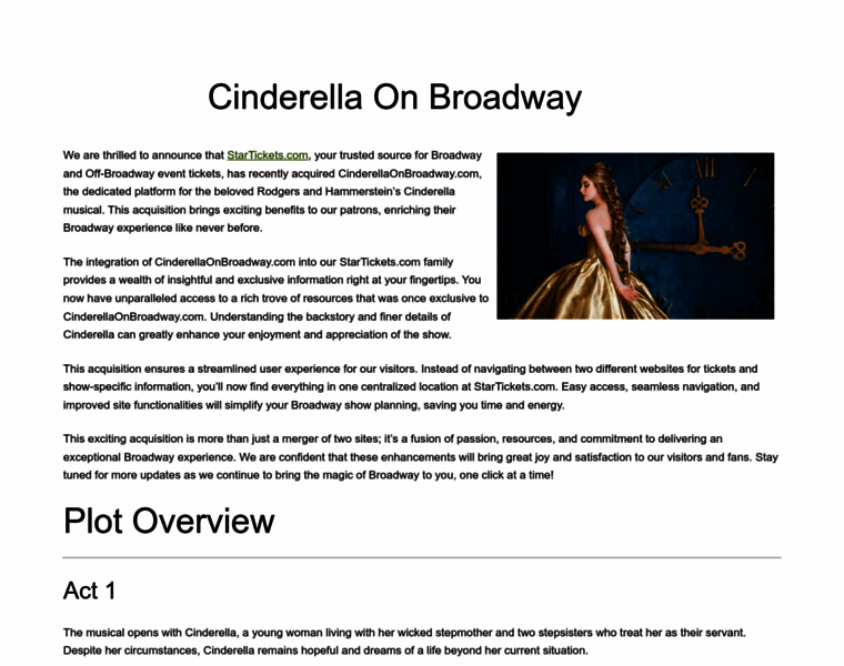 Cinderellaonbroadway.com thumbnail