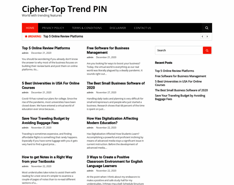 Cipher-toptrendpin.club thumbnail