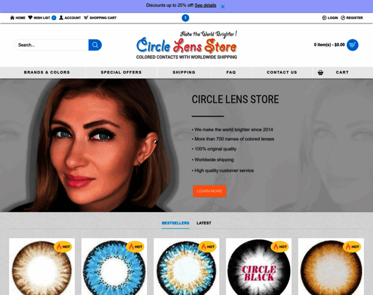 Circle-lens-store.com thumbnail