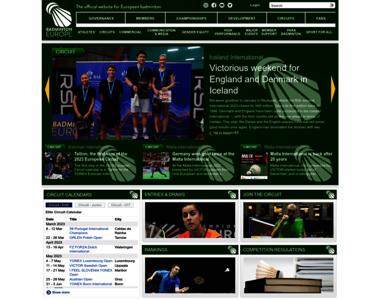 Circuit.badmintoneurope.com thumbnail