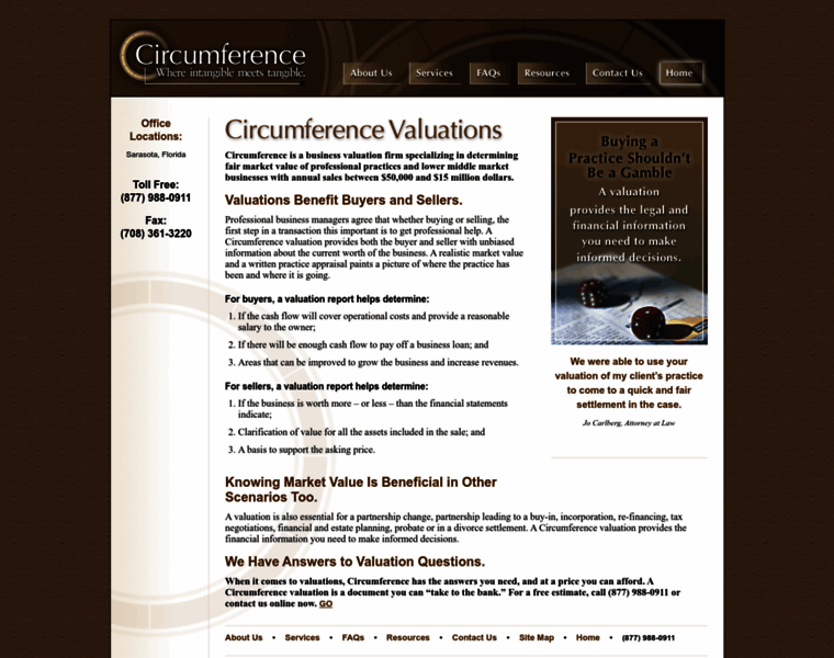 Circumferencevaluations.com thumbnail