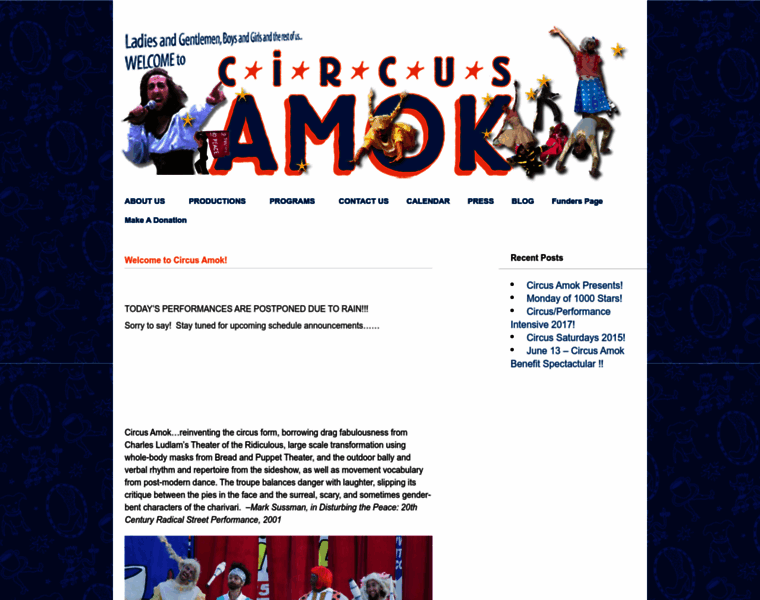 Circusamok.org thumbnail