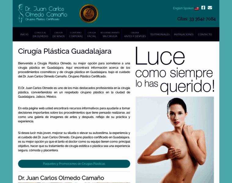 Cirugiaplasticaolmedo.com thumbnail