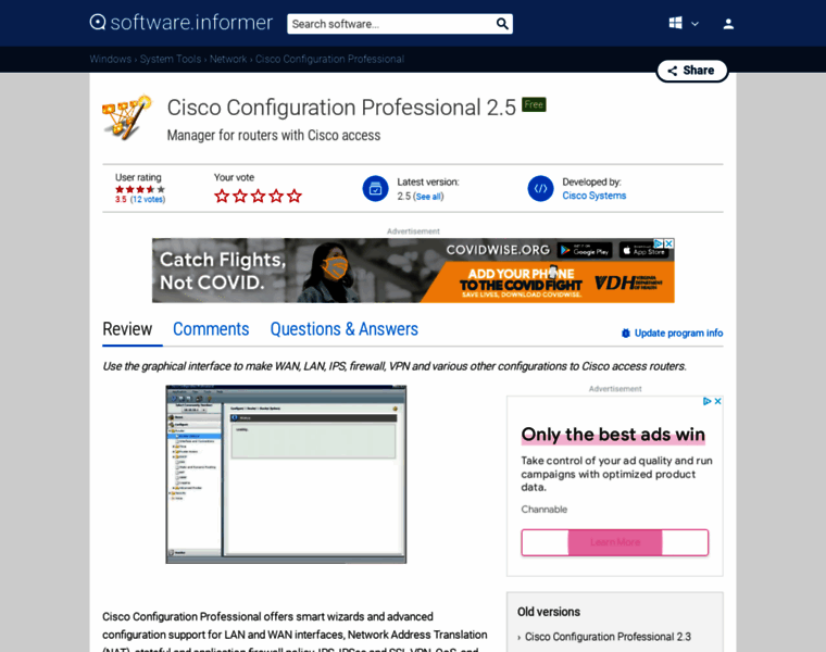 Cisco-configuration-professional.software.informer.com thumbnail