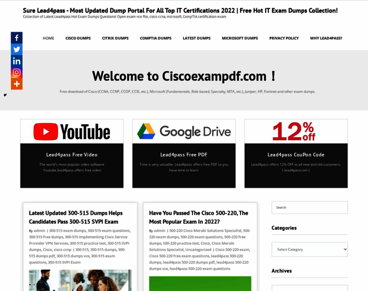 Ciscoexampdf.com thumbnail