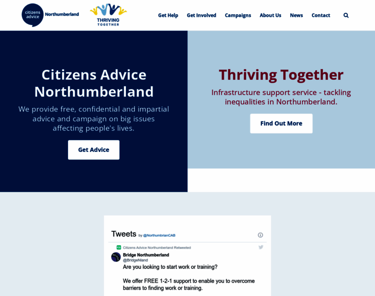 Citizensadvicenorthumberland.org.uk thumbnail