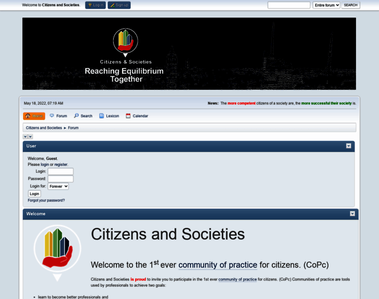 Citizensandsocieties.net thumbnail