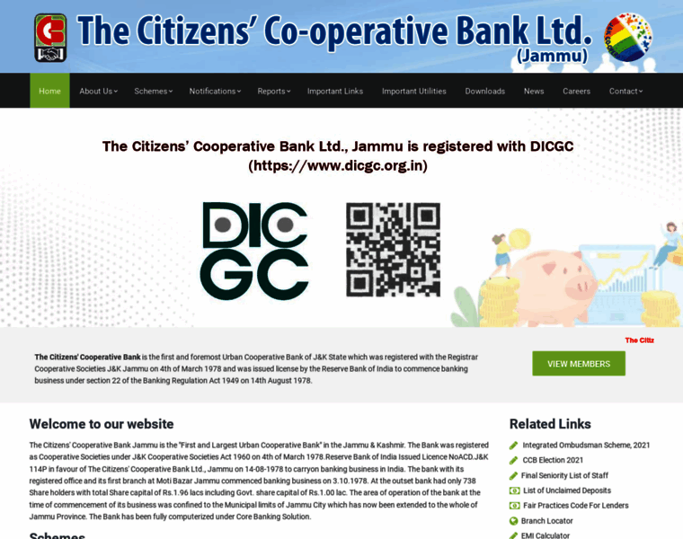 Citizenscooperativebankjammu.com thumbnail