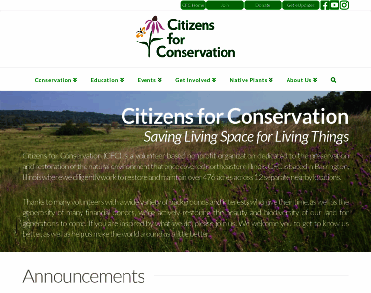 Citizensforconservation.org thumbnail