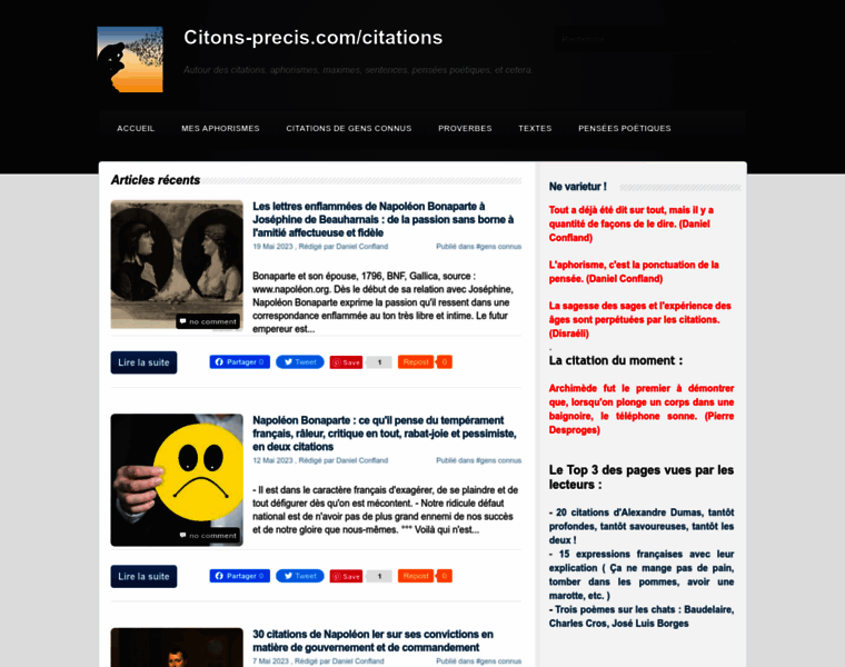 Citons-precis.com thumbnail