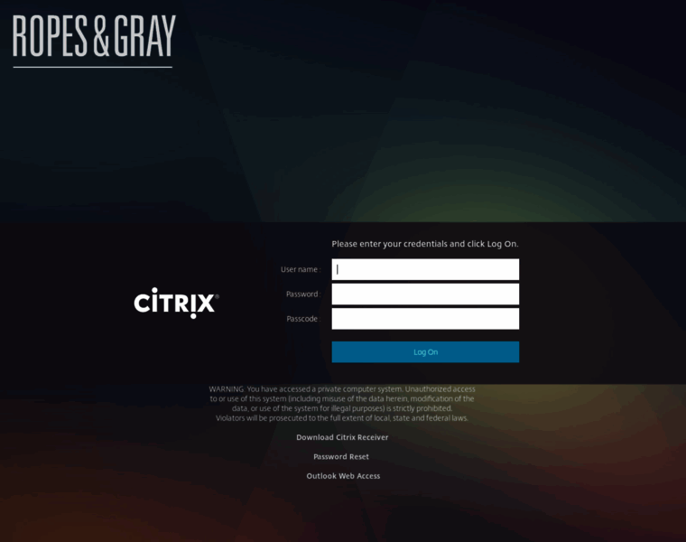 Citrix.ropesgray.net thumbnail