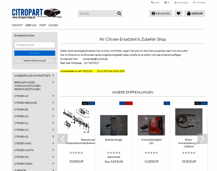 Citropart-shop.de thumbnail