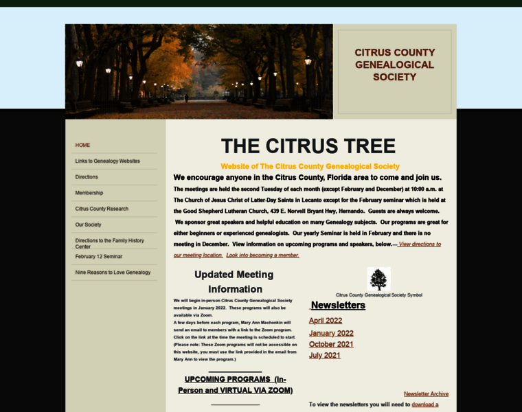 Citrusgenealogy.com thumbnail