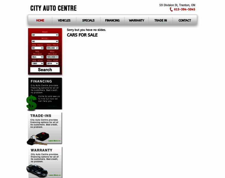 Cityautocentre.ca thumbnail