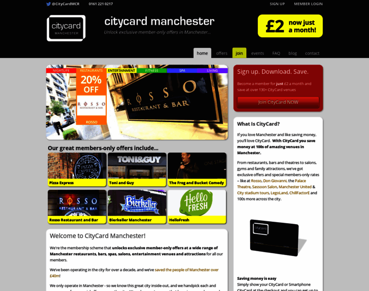 Citycardmanchester.co.uk thumbnail