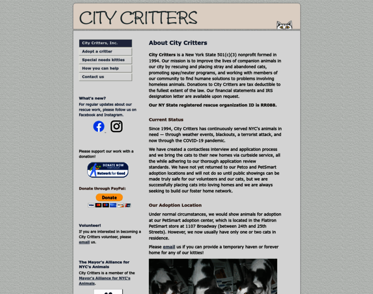 Citycritters.org thumbnail