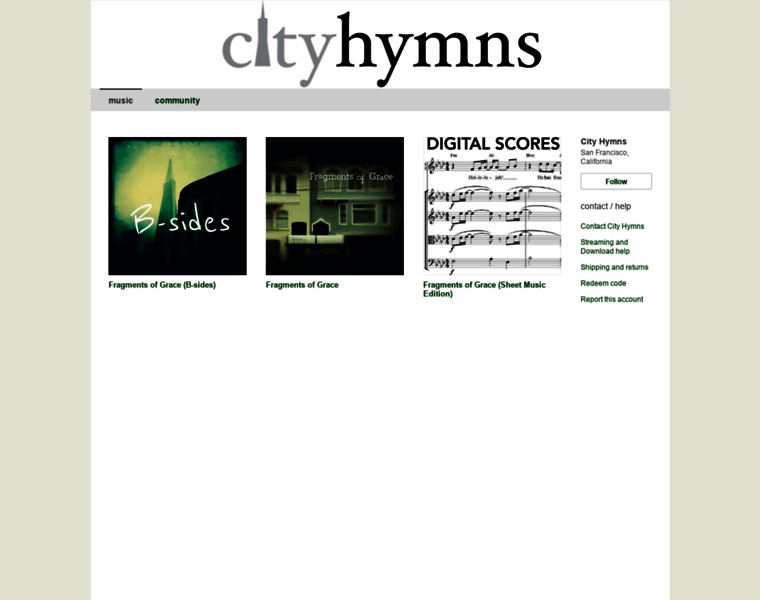 Cityhymns.com thumbnail
