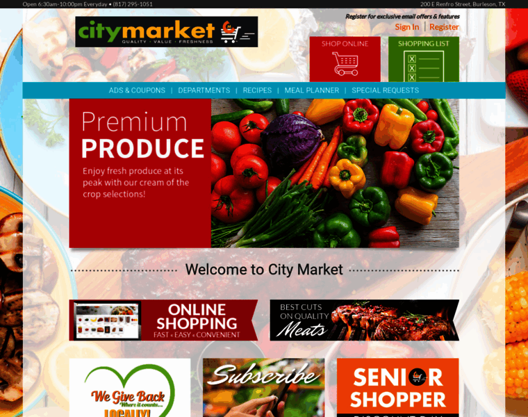Citymarketburleson.com thumbnail