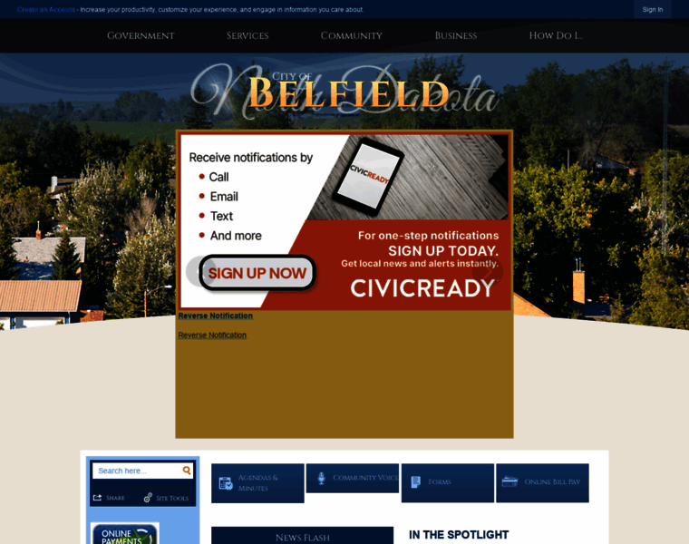 Cityofbelfield.com thumbnail