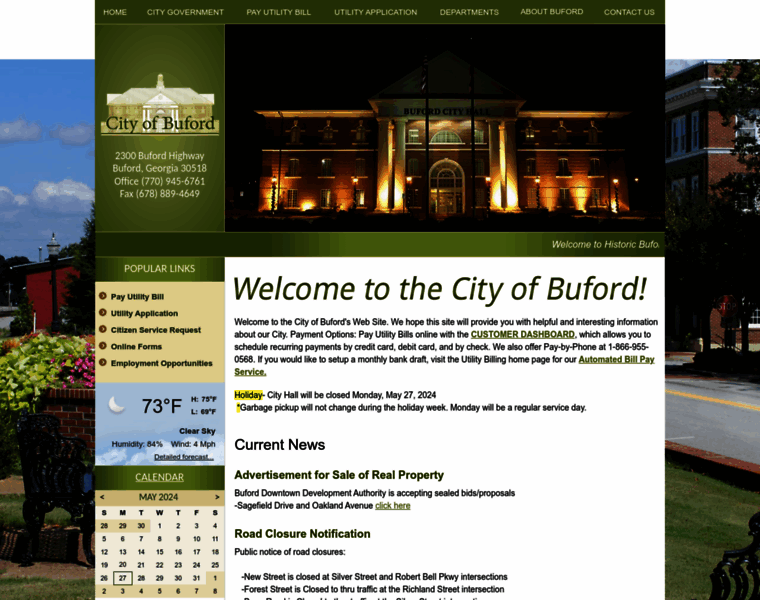 Cityofbuford.com thumbnail