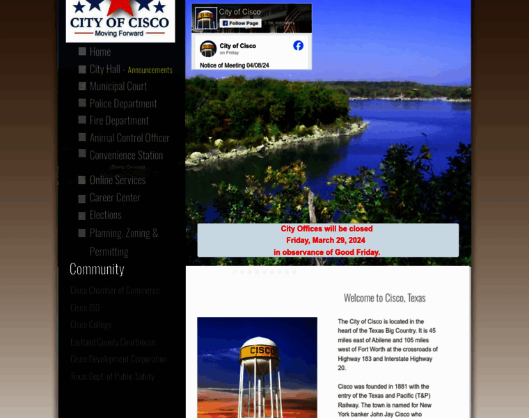 Cityofcisco.com thumbnail