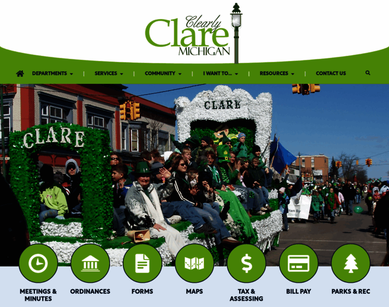 Cityofclare.org thumbnail