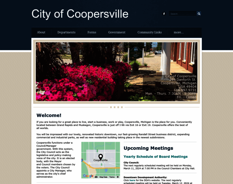 Cityofcoopersville.com thumbnail