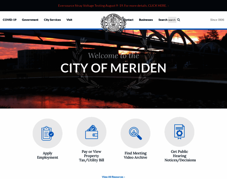 Cityofmeriden.org thumbnail