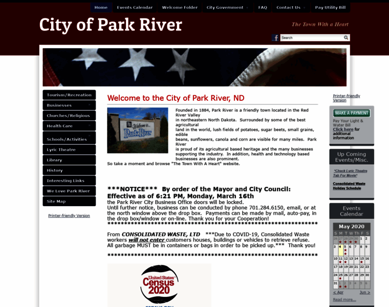 Cityofparkriver.com thumbnail