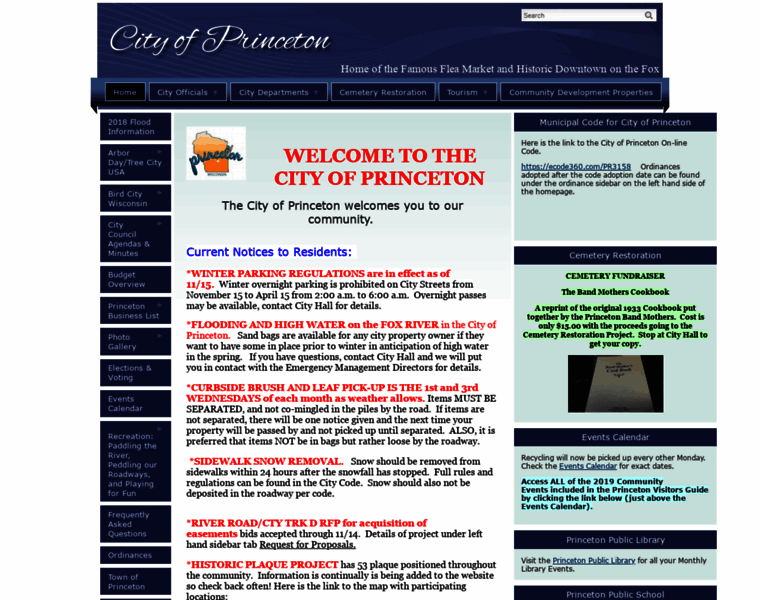 Cityofprincetonwi.com thumbnail