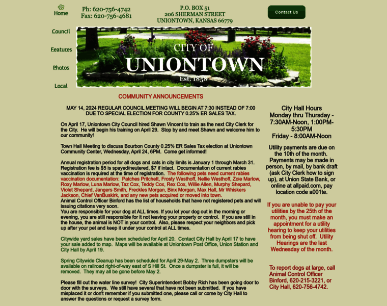Cityofuniontown.net thumbnail