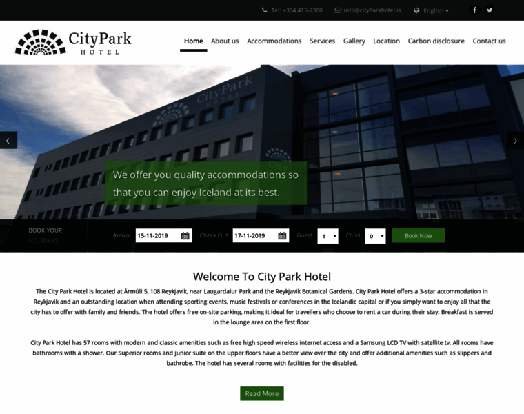 Cityparkhotel.is thumbnail