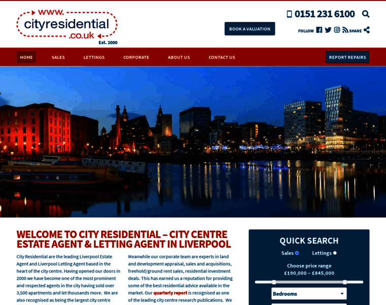 Cityresidential.co.uk thumbnail
