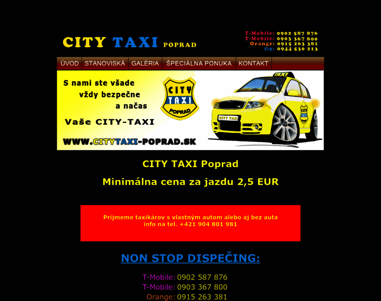 Citytaxi-poprad.sk thumbnail