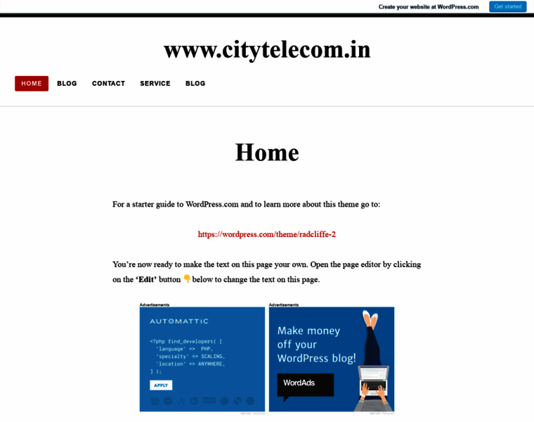 Citytelecom.in thumbnail