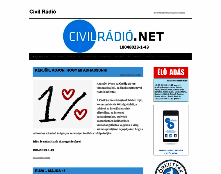 Civilradio.hu thumbnail