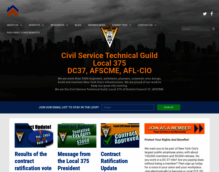 Civilservicetechnicalguild.org thumbnail