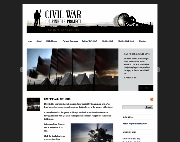 Civilwar150pinholeproject.com thumbnail