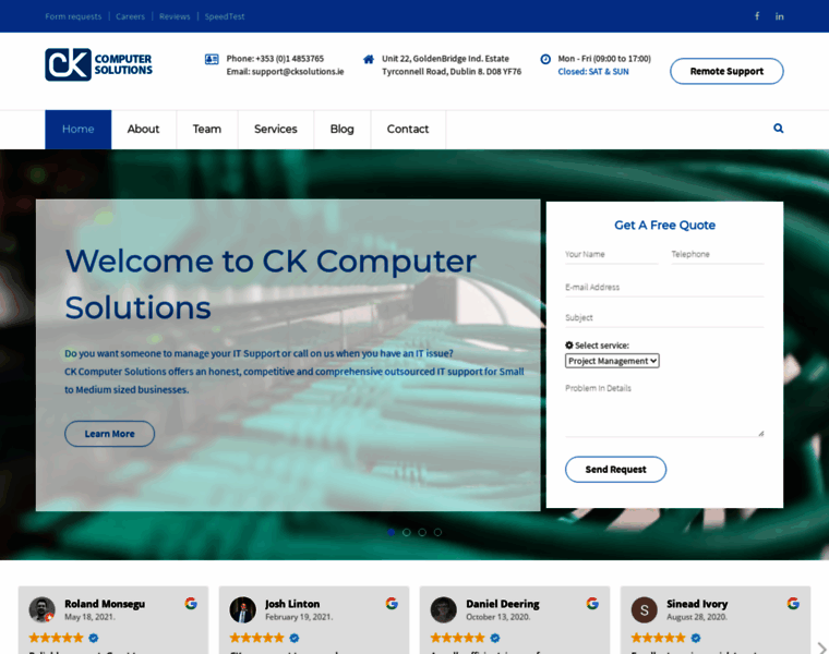 Cksolutions.ie thumbnail