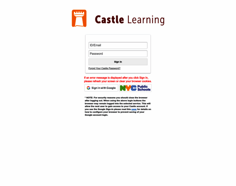 Cl.castlelearning.com thumbnail