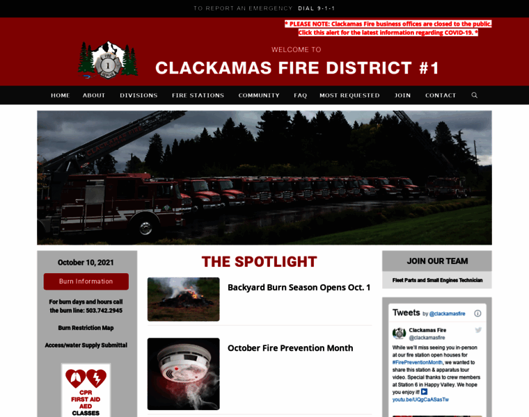 Clackamasfire.com thumbnail