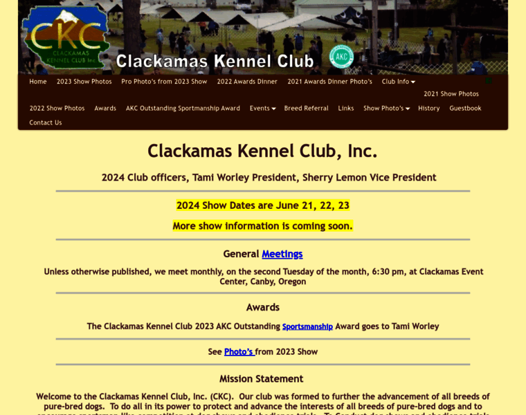 Clackamaskennelclub.com thumbnail