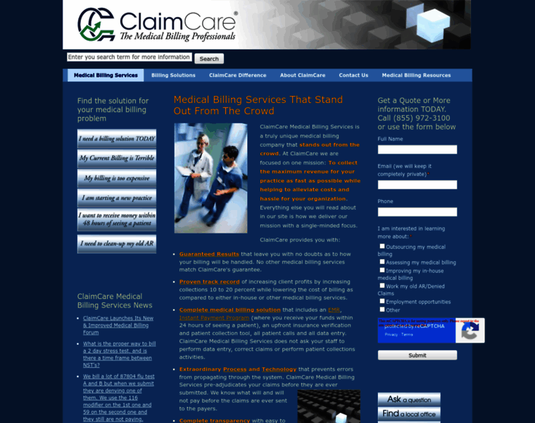 Claimcare.net thumbnail