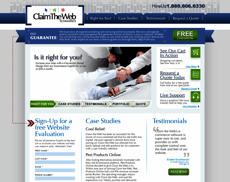 Claimtheweb.com thumbnail