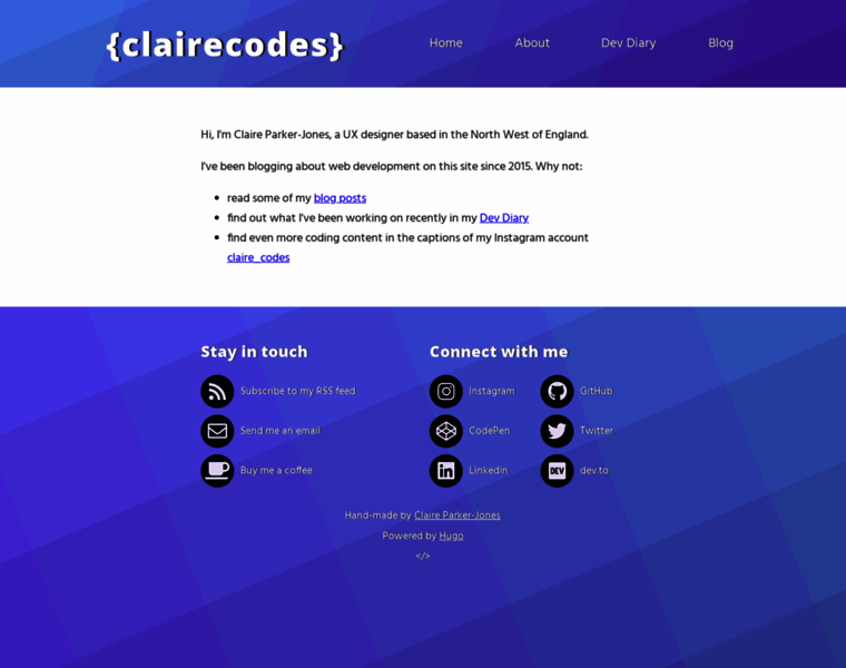 Clairecodes.com thumbnail