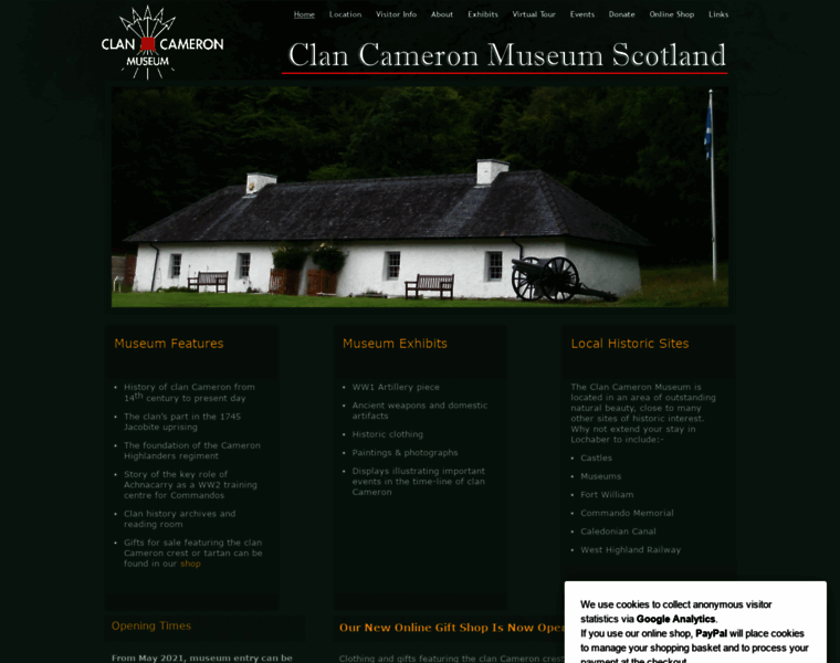 Clancameronmuseum.co.uk thumbnail
