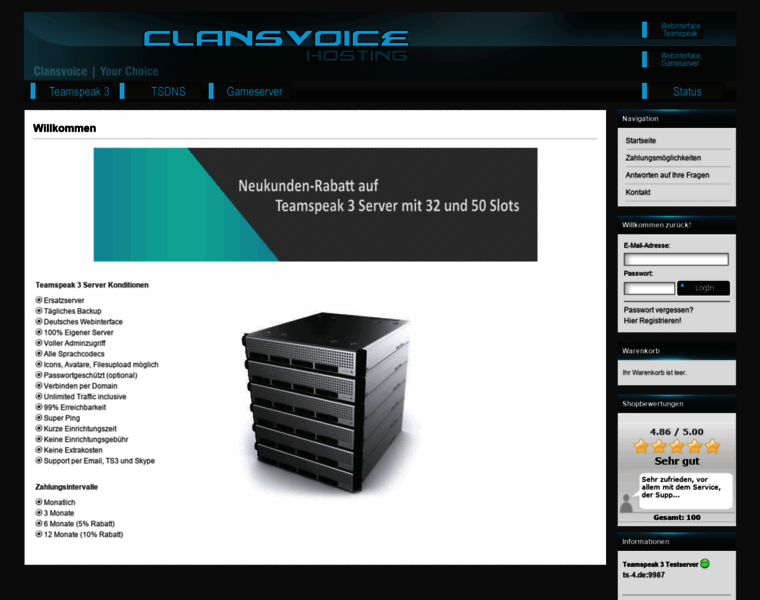 Clansvoice-hosting.de thumbnail