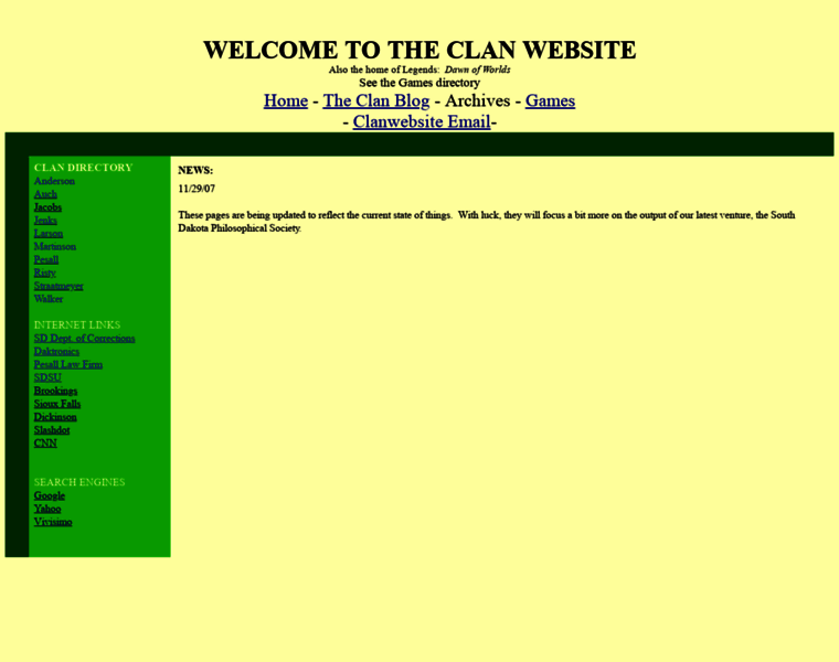 Clanwebsite.org thumbnail
