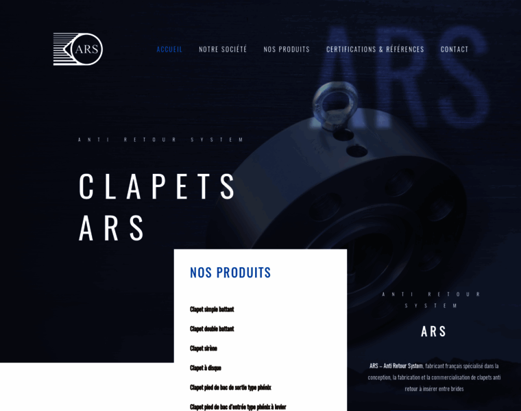 Clapets-ars.com thumbnail