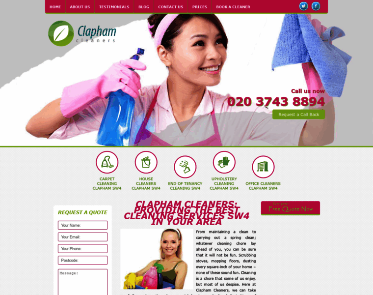 Claphamcleaners.co.uk thumbnail